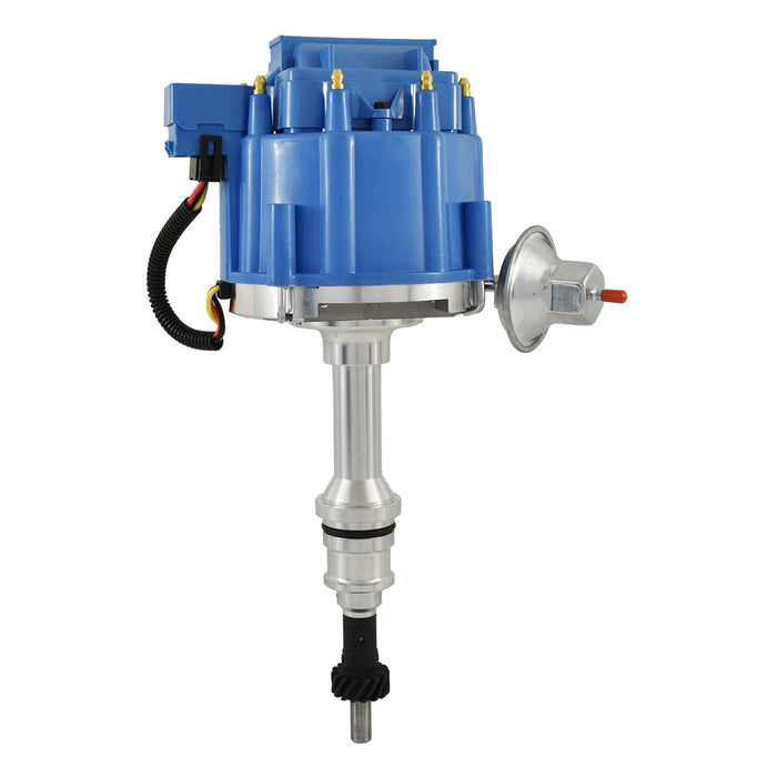 HEI Distributor Ford Small Block Windsor 289 302, 65K Volt Coil - Blue Cap
