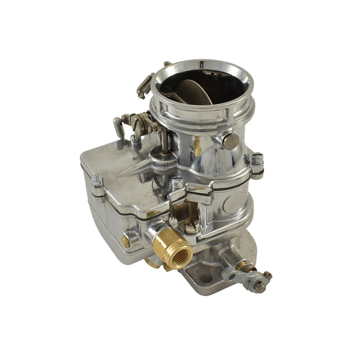 97 Stromberg Style 2 Barrel 3-Bolt Flange Carburettor, Chrome