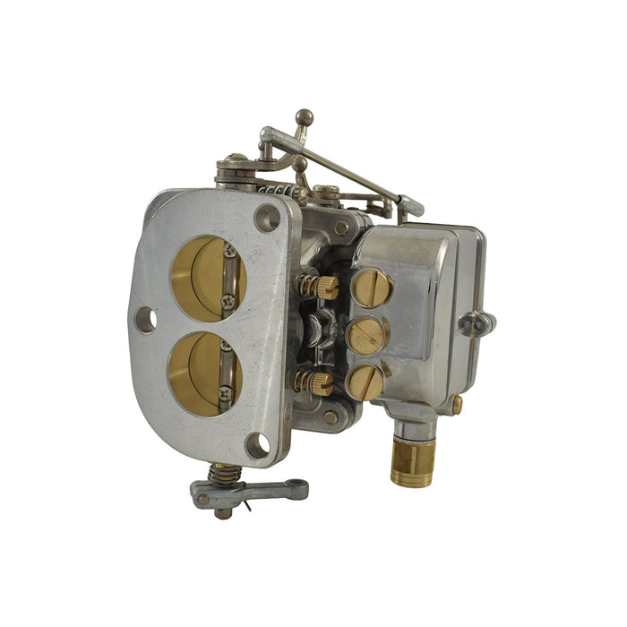 97 Stromberg Style 2 Barrel 3-Bolt Flange Carburettor, Chrome
