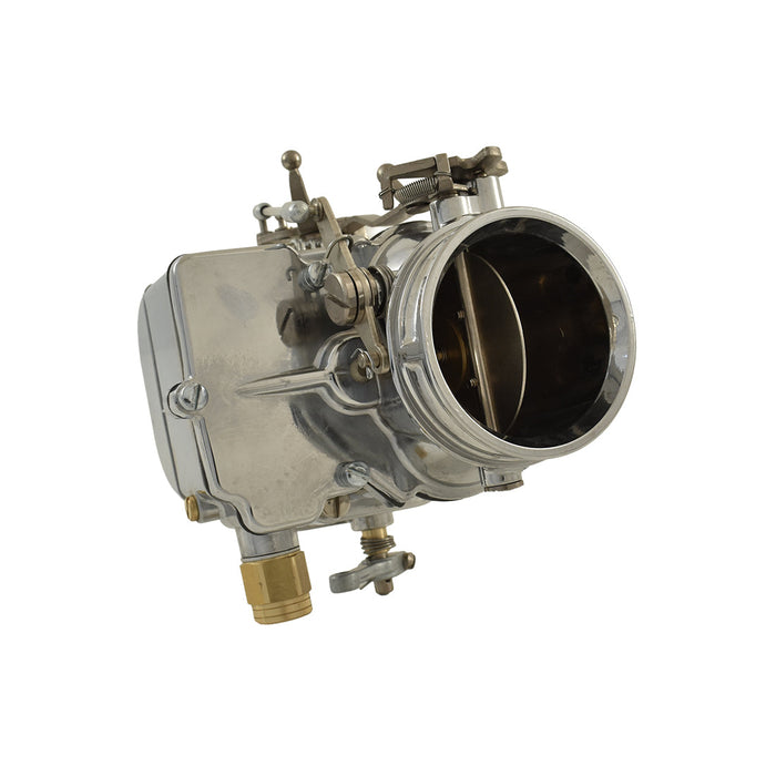 97 Stromberg Style 2 Barrel 3-Bolt Flange Carburettor, Chrome