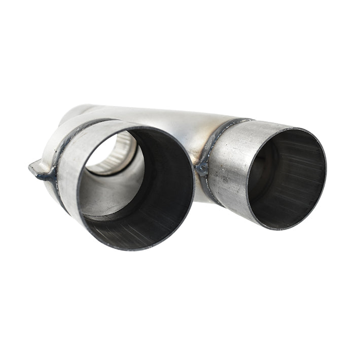 Aluminised Steel 2 Inch I.D. Y Merge Exhaust Pipe