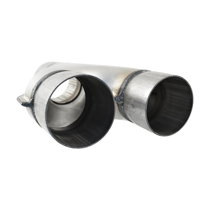 Aluminised Steel 2.25 Inch I.D. Y Merge Exhaust Pipe