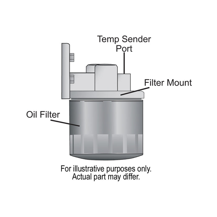 Derale Single Mount 3/8" NPT Ports Up Remote Transmission Filter Kit, Premium 13091