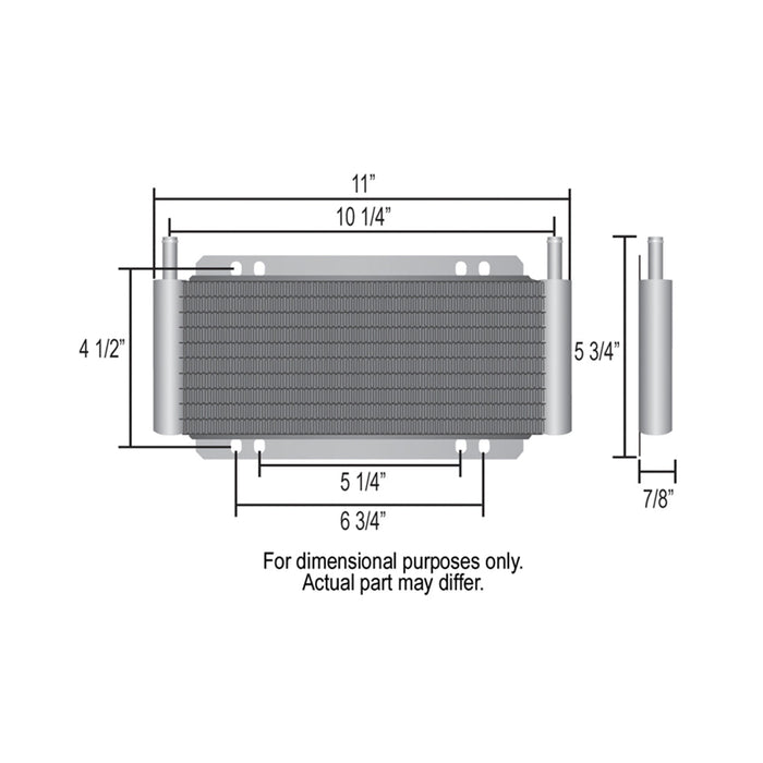 Derale 9 Row Series 8000 Plate & Fin Power Steering Cooler Kit 13215