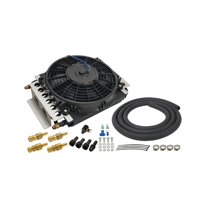 Derale 16 Pass Electra-Cool Remote Transmission Cooler Kit, -6AN Inlets 13900