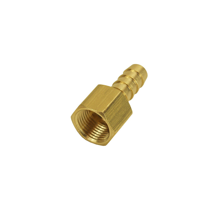 Derale Brass Straight 3/8'' NPT Female x 3/8'' Barb Fitting 98105