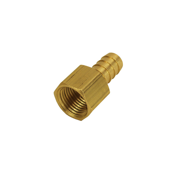 Derale Brass Straight 1/2'' NPT Female x 1/2'' Barb Fitting 98106