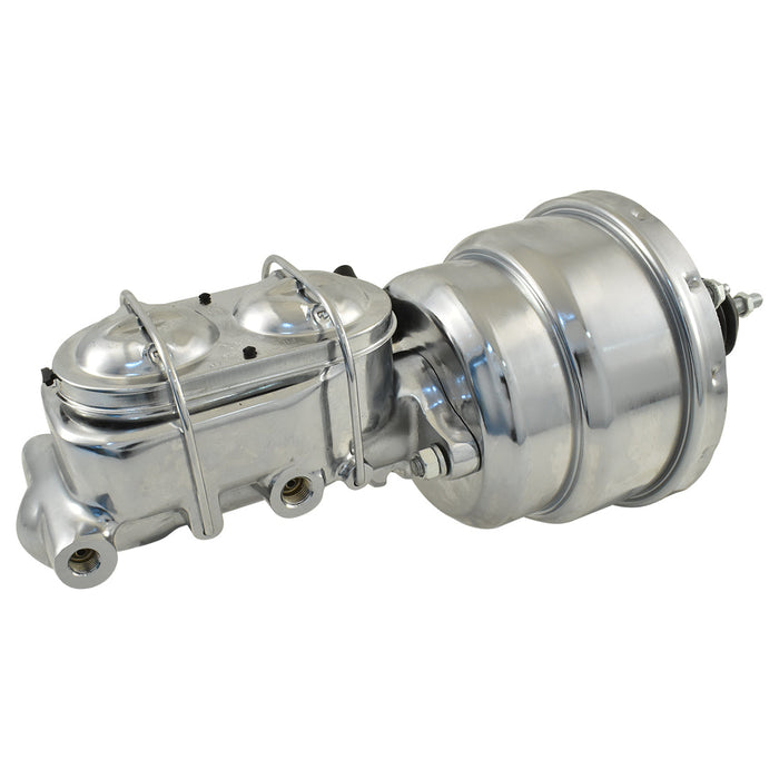 Universal 1-1/8" Bore Chrome GM Style Master Cylinder & 7" Chrome Dual Brake Booster