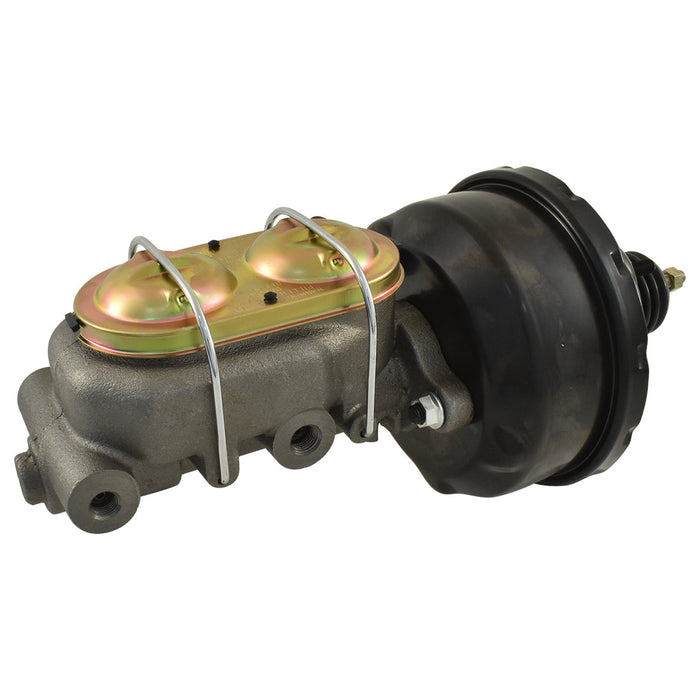 Universal 1-1/8" Bore GM Style Master Cylinder & 7" Black Single Brake Booster