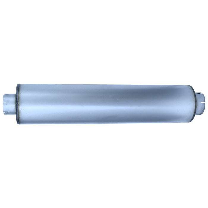 Truck Muffler 5" In / 6" Out, 44.5" Long Body, 51" Overall, 10" Diameter