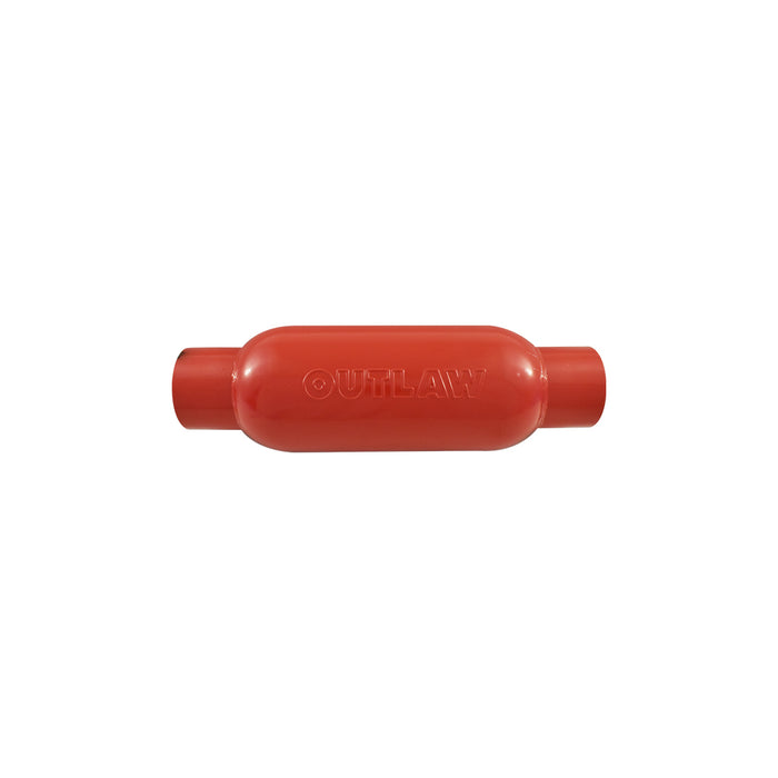 Outlaw Hot Dog Muffler, 2-1/2" Inlet/Outlet, 4" x 13" Overall