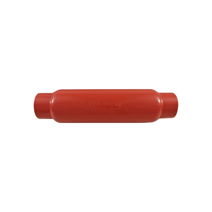 Outlaw Hot Dog Muffler, 3" Inlet/Outlet, 4" x 16" Overall