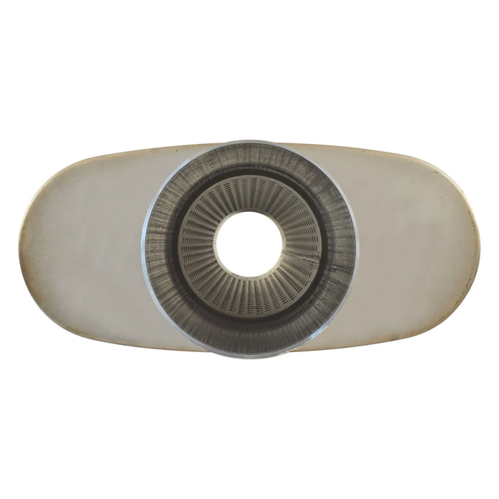 Outlaw T-409 Stainless Steel Straight Through Muffler, Single 3" Inlet/Outlet, Centre/Centre