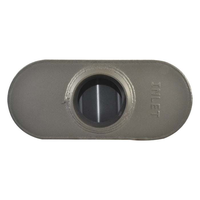 Aluminized Steel 2" Flowmaster Style Chambered Muffler Centre Inlet/Outlet