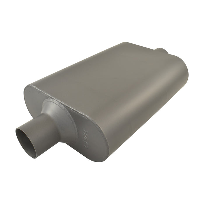 Aluminized Steel 2-1/4" Flowmaster Style Chambered Muffler Centre Inlet/Outlet