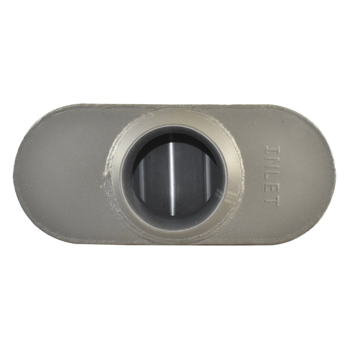 Aluminized Steel 2-1/4" Flowmaster Style Chambered Muffler Centre Inlet/Outlet