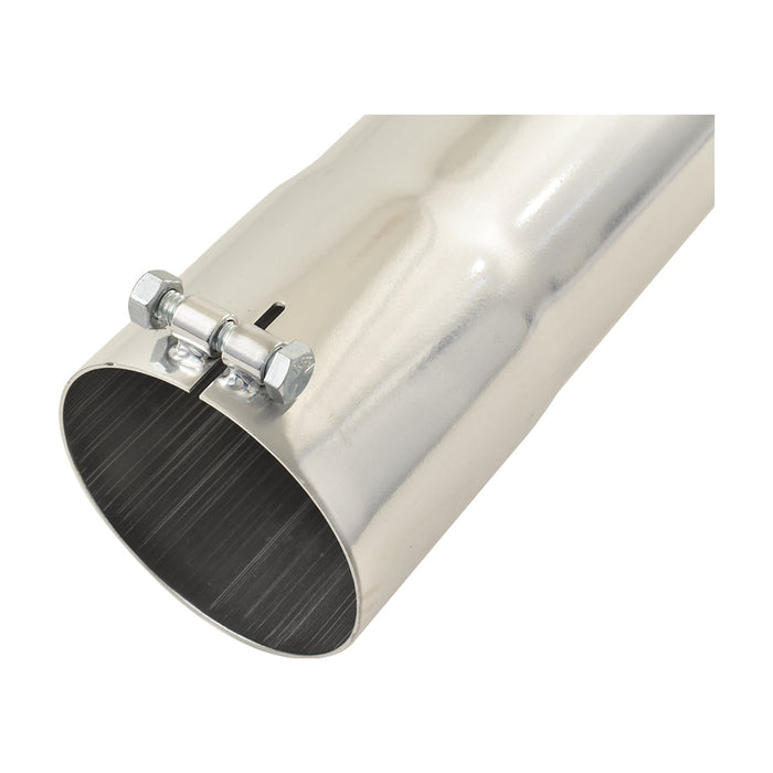 Kickout Exhaust Extension Tip Set, Slip-over Style, 3.5" ID x 20" Long, Ceramic Coated