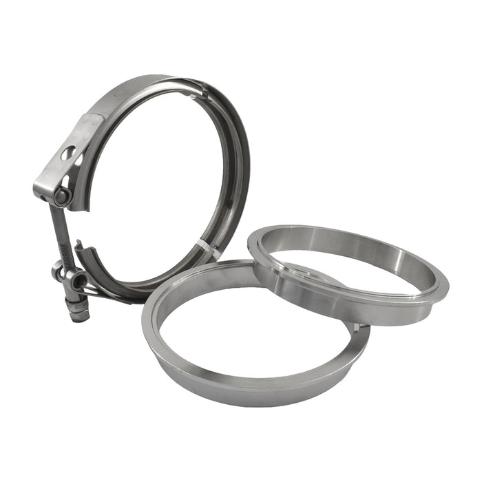 304 Stainless Steel 5 Inch Exhaust Pipe V-Band Clamp Flange, 5" 127mm