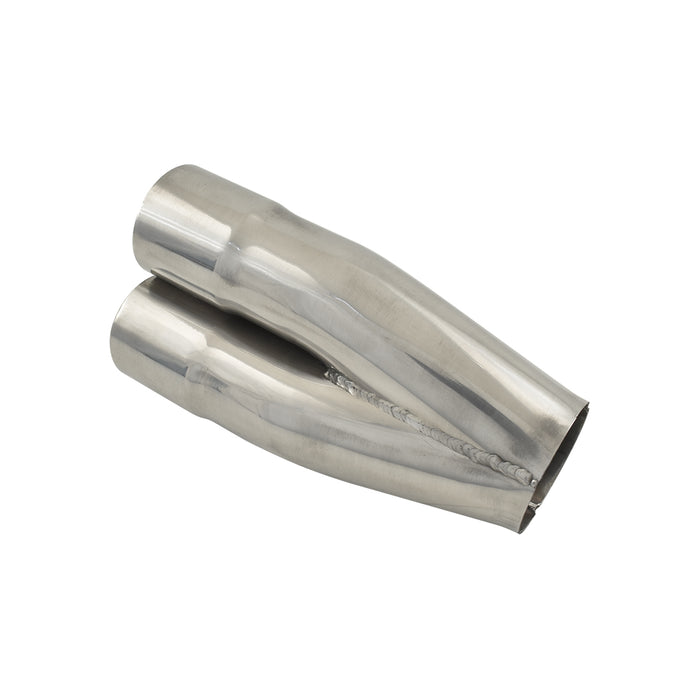 Outlaw Polished Stainless Steel 3 Into 1 Merge Collector, 3 X 1-7/8" ID, 2¼" Outlet
