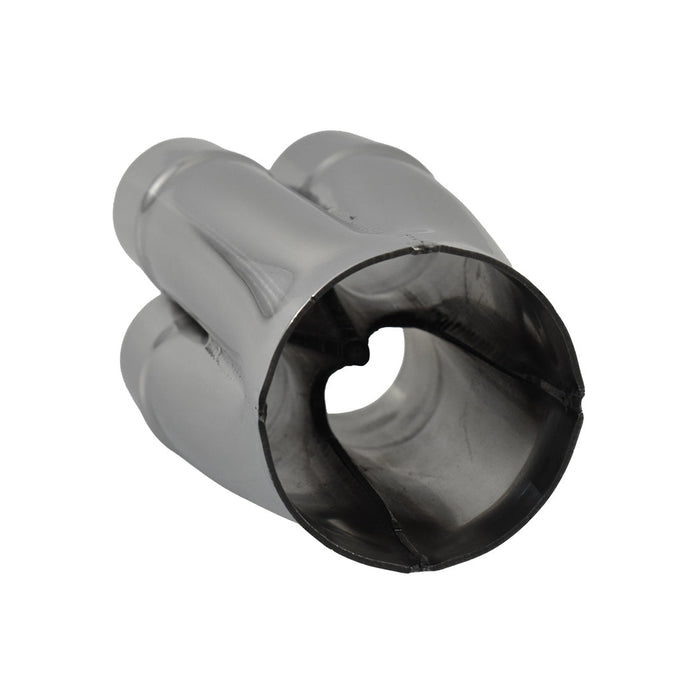 4 Into 1 Polished Stainless Steel Merge Collector 4 x 1-1/2" ID, 2-1/2" Out, 7" Long