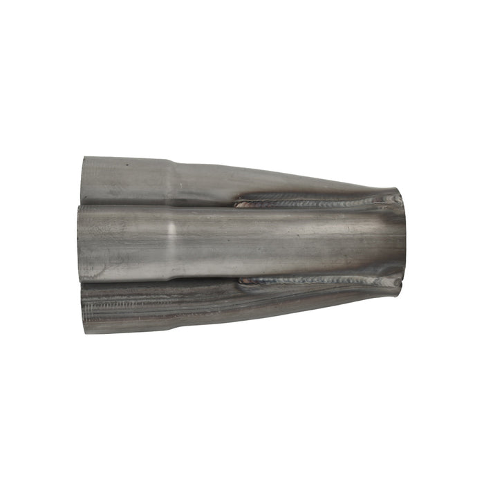 4 Into 1 Unpolished Stainless Steel Merge Collector 4 x 1-1/2" ID, 2-1/2" Out, 7" Long