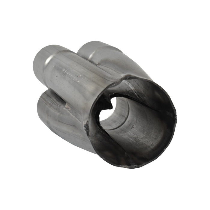4 Into 1 Unpolished Stainless Steel Merge Collector 4 x 1-1/2" ID, 2-1/2" Out, 7" Long