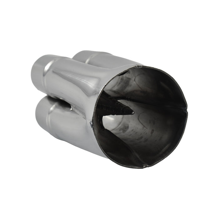 4 Into 1 Polished Stainless Steel Merge Collector 4 x 1-1/2" ID, 3" Out, 7" Long