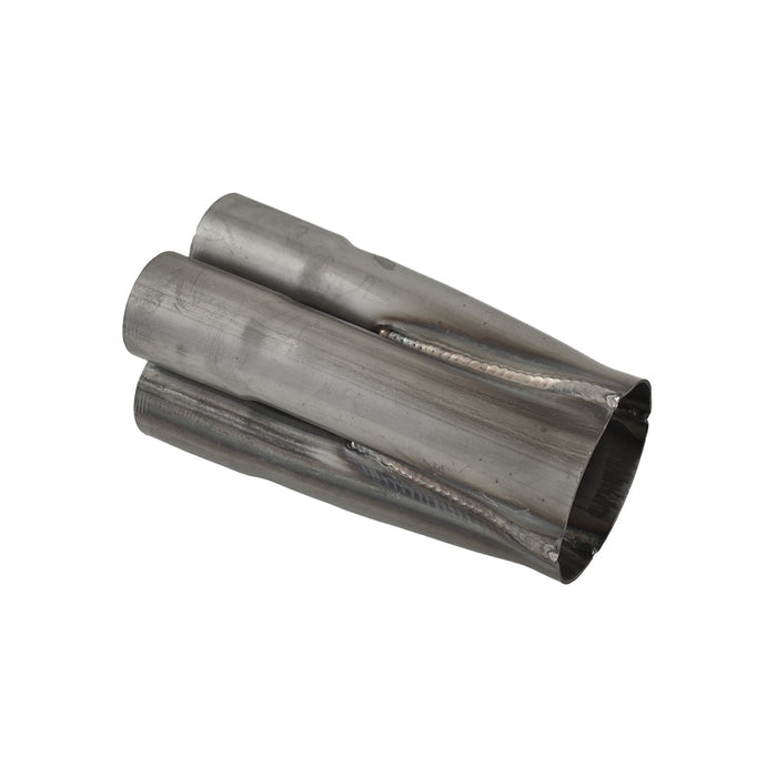 4 Into 1 Unpolished Stainless Steel Merge Collector 4 x 1-1/2" ID, 3" Out, 7" Long