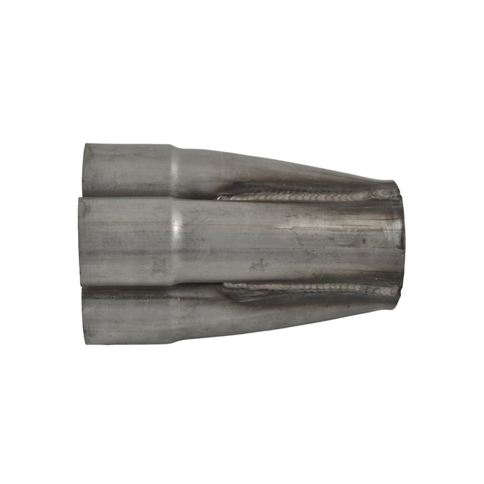 4 Into 1 Unpolished Stainless Steel Merge Collector 4 x 1-3/4" ID 3" Out 7" Long