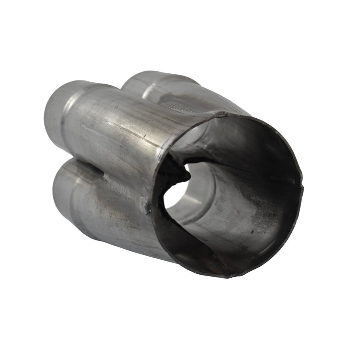 4 Into 1 Unpolished Stainless Steel Merge Collector 4 x 1-3/4" ID 3" Out 7" Long