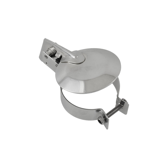 3-1/2" Inch Silent Exhaust Stack Raincap, Chrome Plated