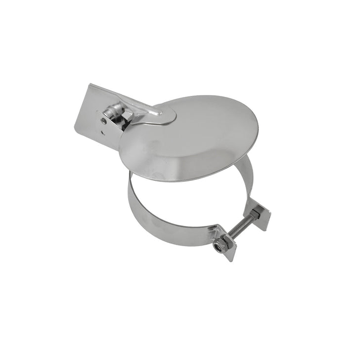 4" Inch Silent Exhaust Stack Raincap, Chrome Plated