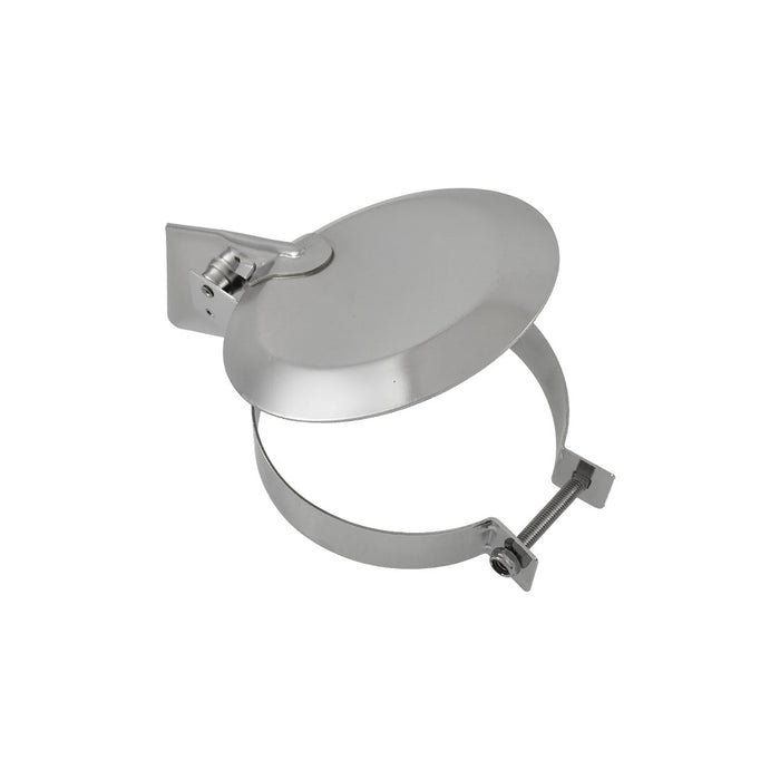 5" Inch Silent Exhaust Stack Raincap, Chrome Plated