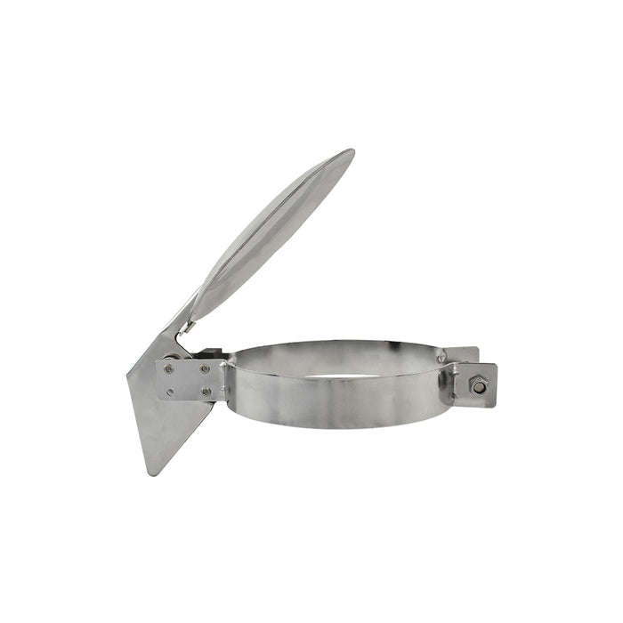 6" Inch Silent Exhaust Stack Raincap, Chrome Plated