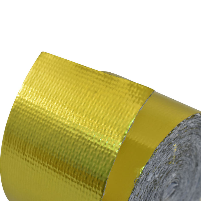 Cal Custom Heat Solutions Heat Reflective Tape 1-1/2" X 30', Adhesive Backed, Gold - CAL-H1043GD