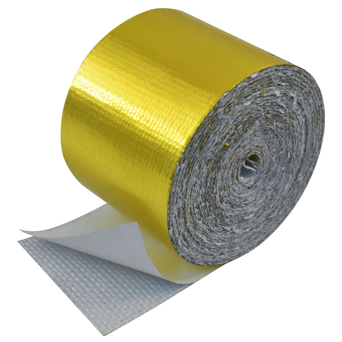 Cal Custom Heat Solutions Heat Reflective Tape 1-1/2" X 15', Adhesive Backed, Gold - CAL-H1042GD