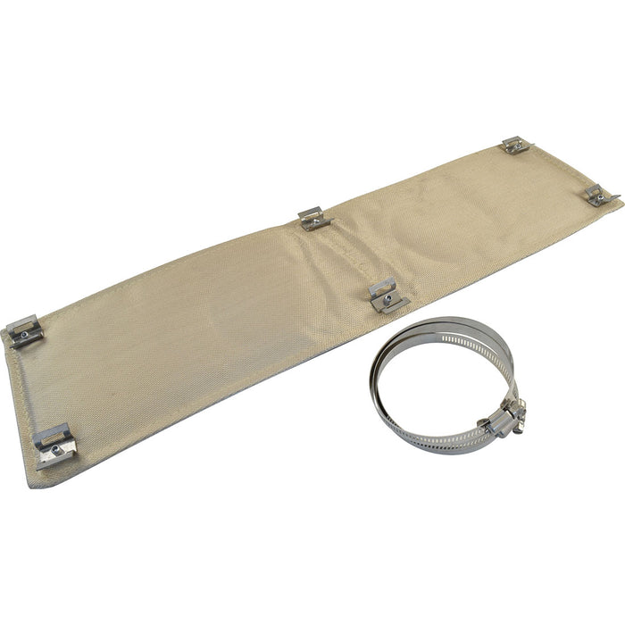 Cal Custom Heat Solutions Exhaust Heat Shield Kit W/Clamps, 6" X 2', Aluminium - CAL-H1601AL