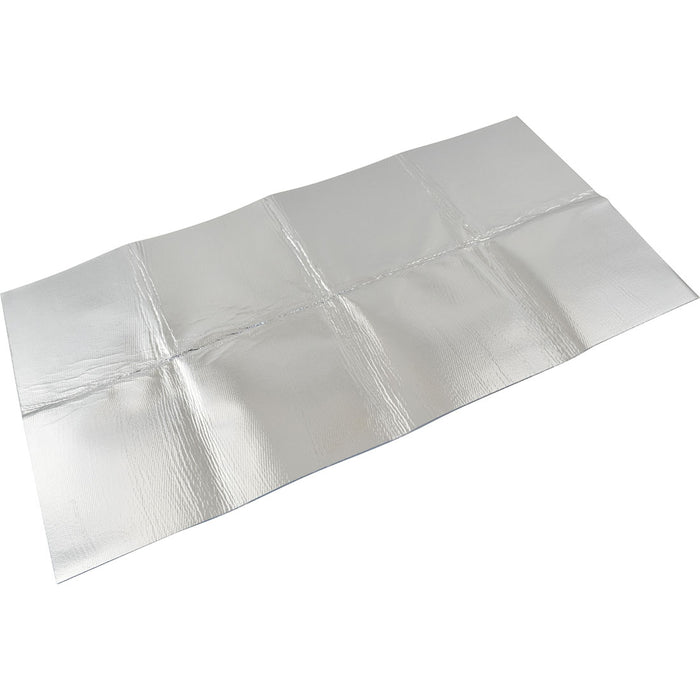 Cal Custom Heat Solutions Aluminium Silica Adhesive Backed Heat Shield - 12" x 24" - CAL-H1357AL