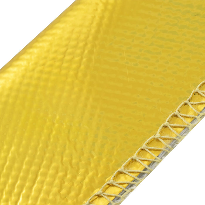 Cal Custom Heat Solutions Thermal Shield Sleeve W/Sewn Seam, 30mm ID, 1m Gold - CAL-H1330GD