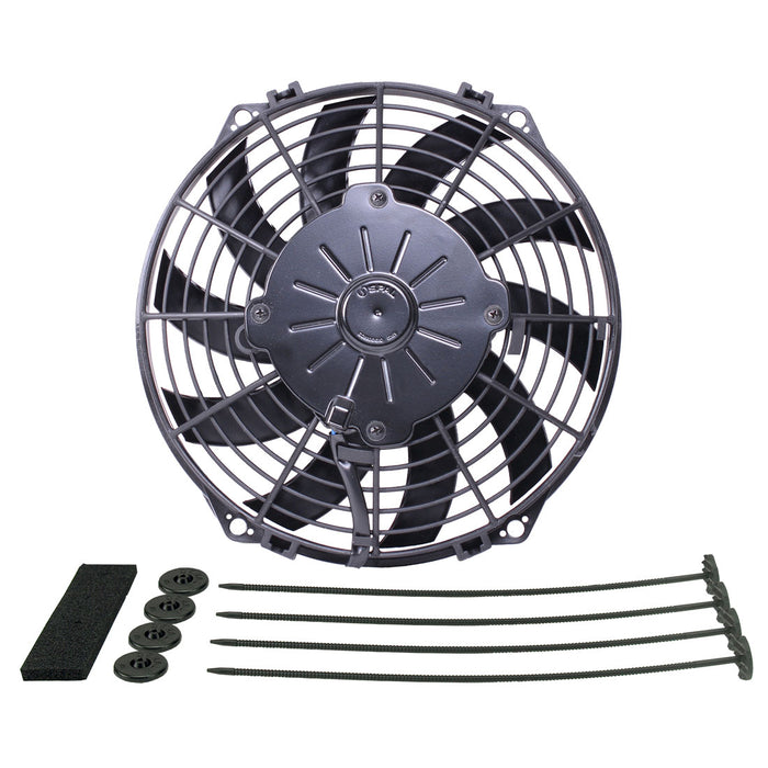 Derale 9" High Output Curved Blade IP68 Electric Puller Fan - DER-16109