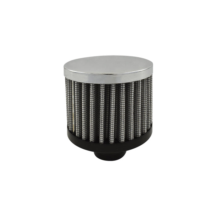 Chrome Push-In Filter Breather - Tall Style