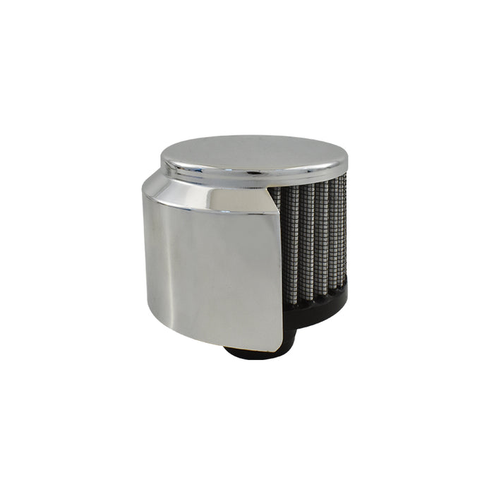 Chrome Push-In Filter Breather With Hood