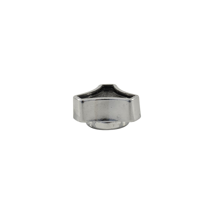 Small Tri-Star Air Cleaner Wing Nut, Chrome with Black Top