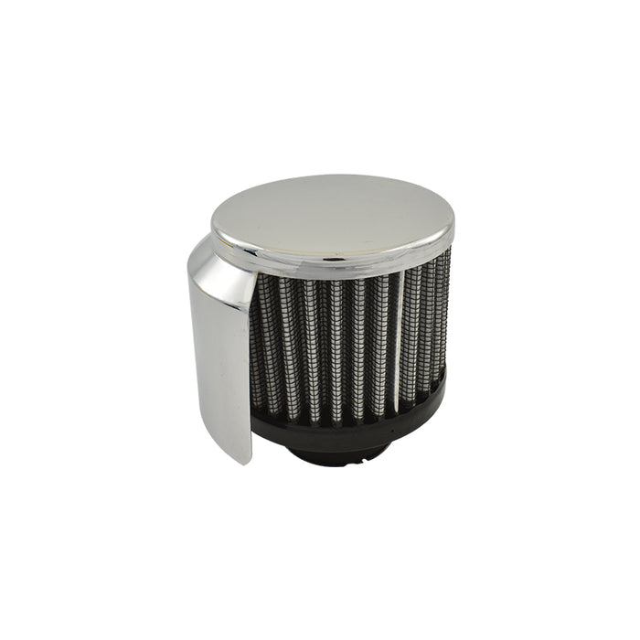 Chrome Clamp-on Filter Breather With Hood