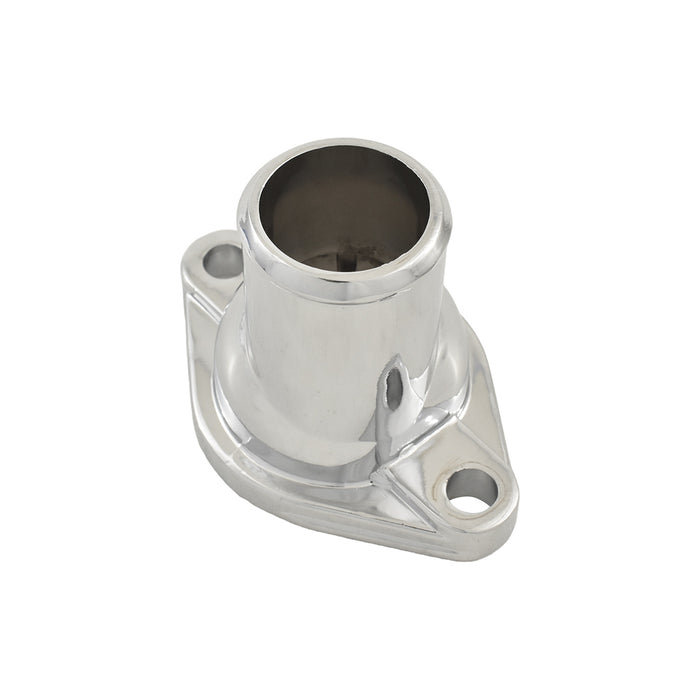SBC BBC Chev Chrome Die-Cast Straight Up Water Neck Thermostat Housing