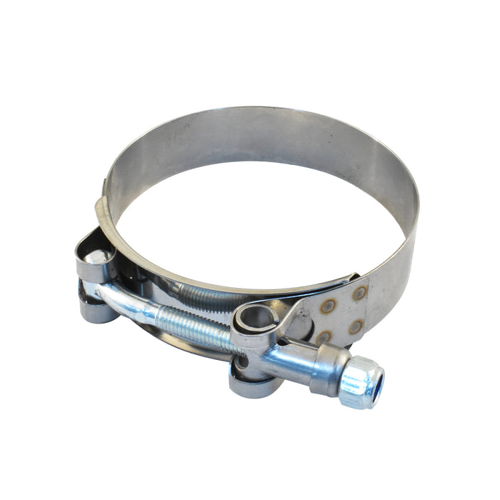 73-81mm T-Bolt Hose Clamp suits Silicone Hose, Stainless Steel