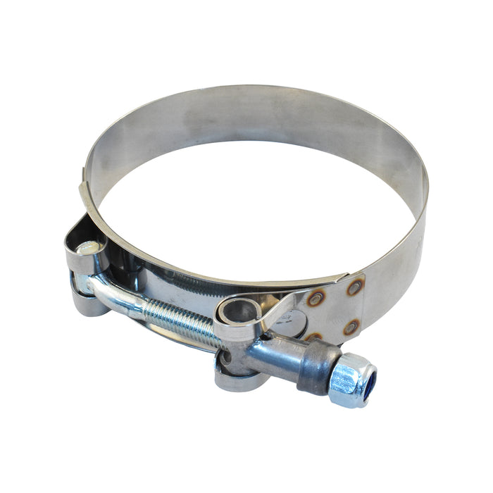 79-87mm T-Bolt Hose Clamp suits Silicone Hose, Stainless Steel