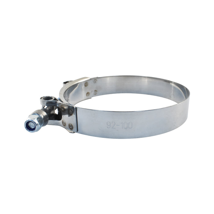 92-100mm T-Bolt Hose Clamp suits Silicone Hose, Stainless Steel