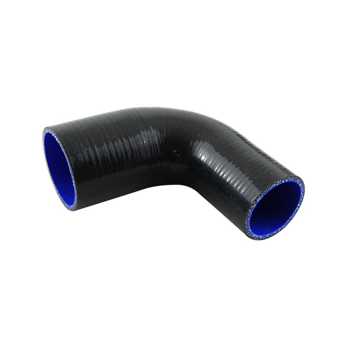 Takashi Black Silicone Hose 90 Degree Reducing Elbow 2½" to 2" (63to51mm) Turbo