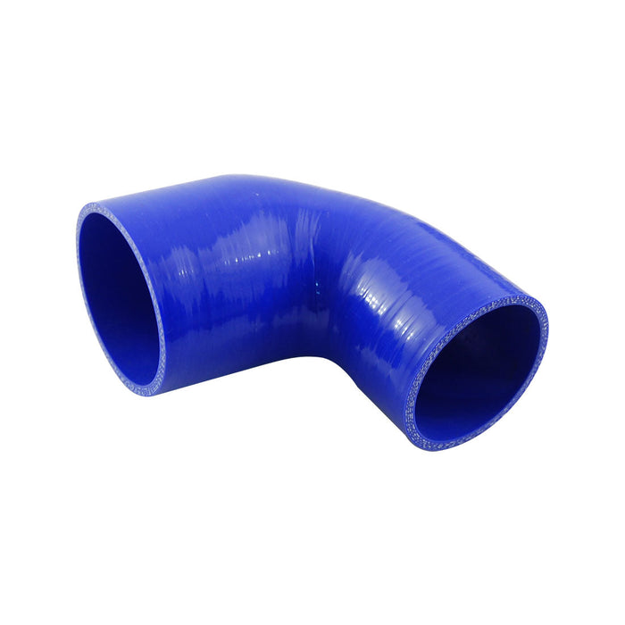 Takashi Blue Silicone Hose 90 Degree Reducing Elbow 3½" To 3" (89to76mm) Turbo